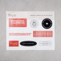 hiyo sticker sheet