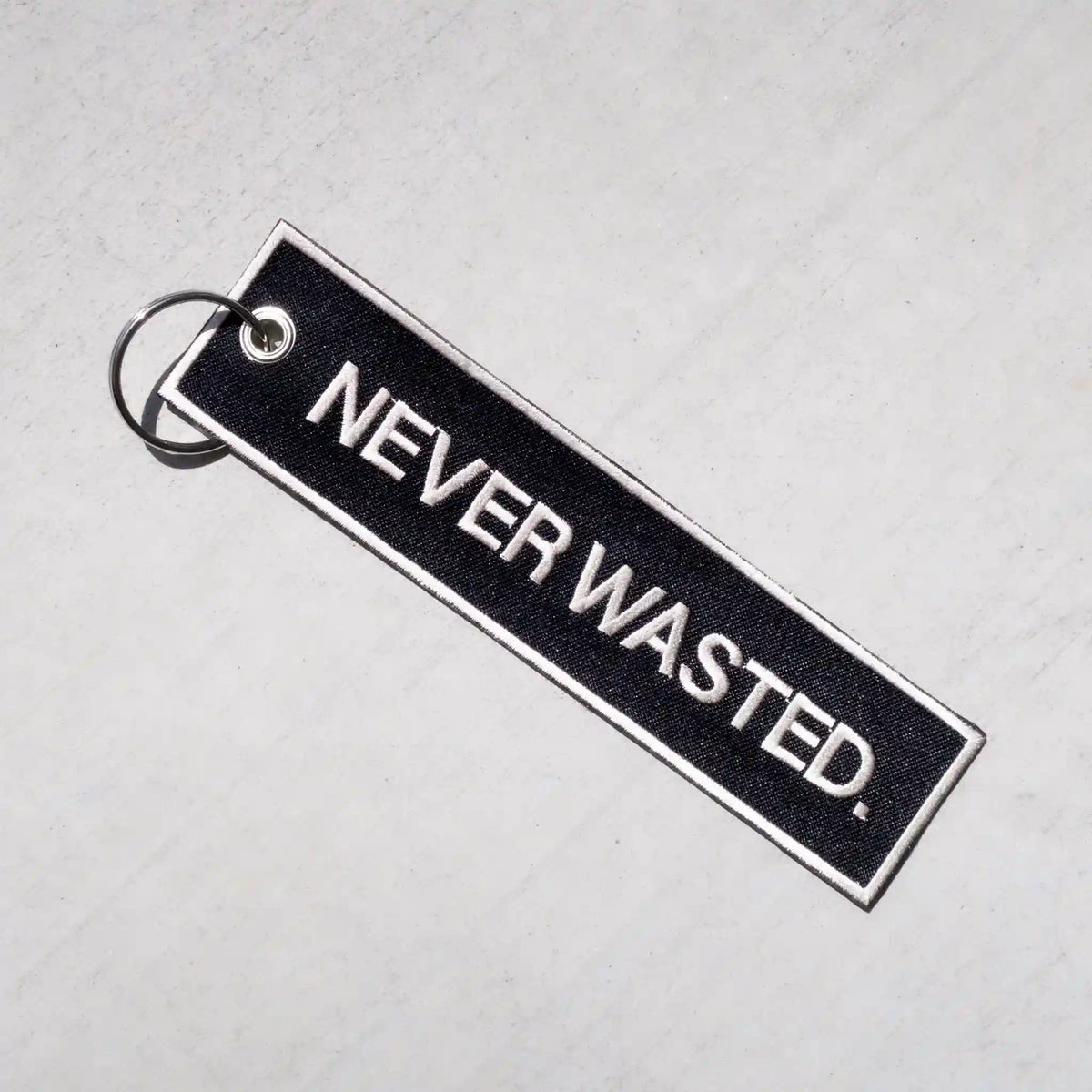 never wasted keychain