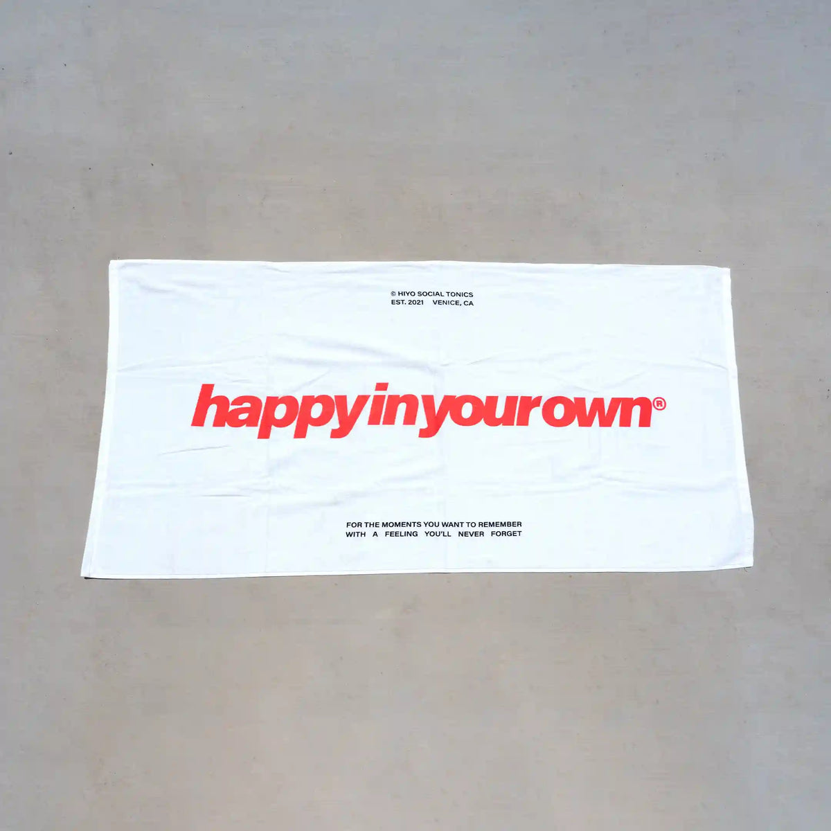 happy in your own beach towel